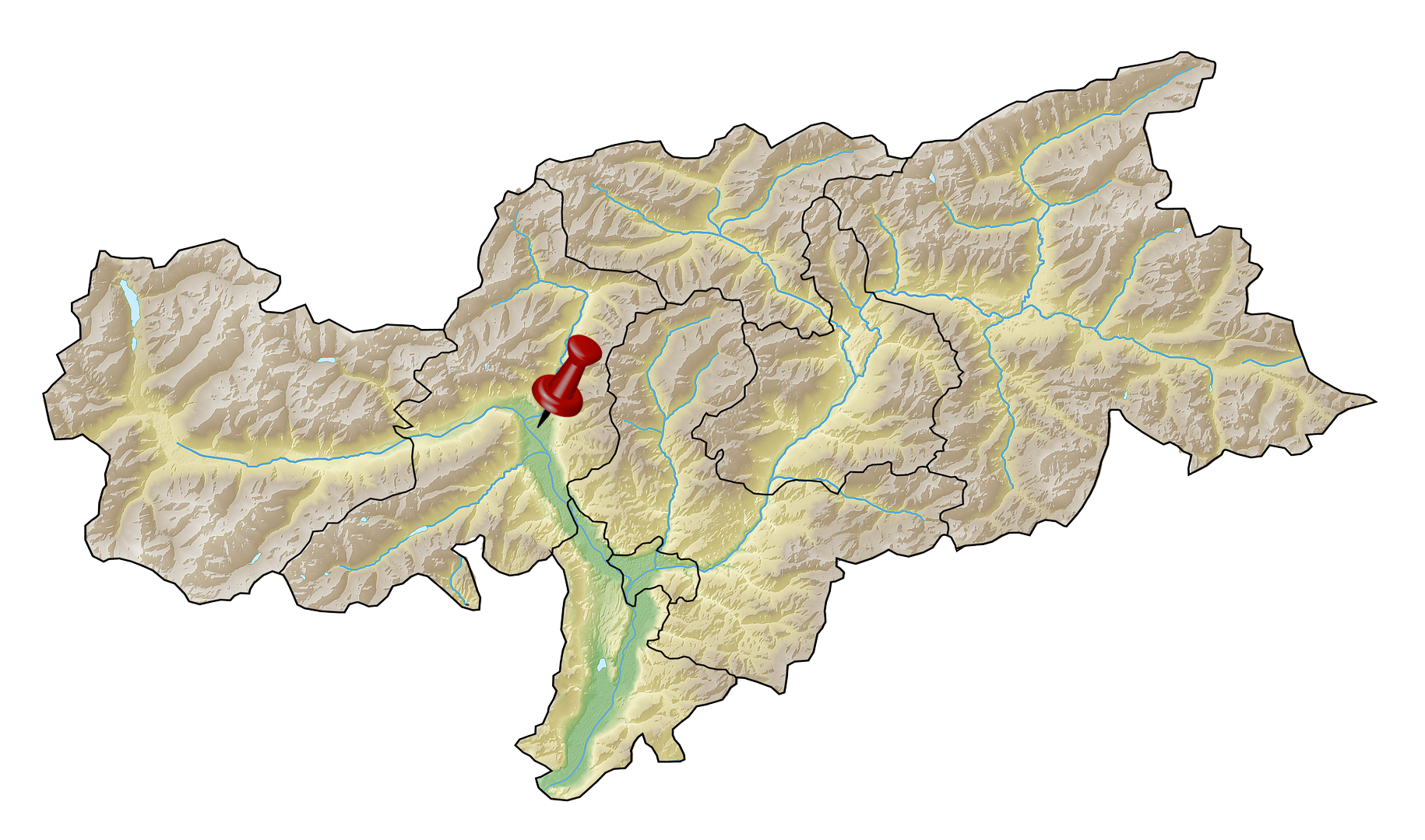 Topografische Karte Südtirol